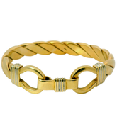 6.75" Pre-owned 9CT Double Hook Bangle (76.1g)